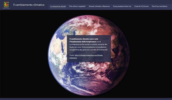 Il cambiamento climatico al centro di una seconda story map dedicata ai cittadini per informare prevenire conoscere